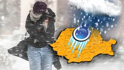 Alertă de cod galben de ninsori și vijelii în jumătate din România. În zonele montane, zăpada îți ajunge la genunchi