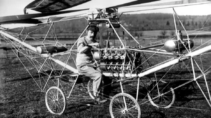 Primul zbor pe verticală cu un elicopter prototip a fost realizat de către un român. Inventatorul Paul Cornu și cele 20 de secunde de glorie eternă