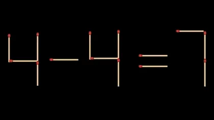 Testul genial pe care-l rezolvă elevii de clasa a II-a. Mută un băț de chibrit ca să rezolvi ecuația