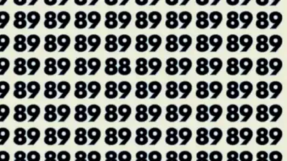 Iluzie optică pentru genii. Doar cei cu o vedere ageră pot găsi numărul 88 în doar 5 secunde