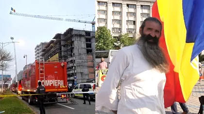 Cine este „Stegarul Dac”? Cezar Avrămuță a urcat pe o macara în semn de protest. Autoritățile negociază să coboare