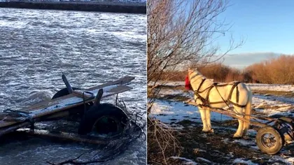 Un bărbat din Suceava a murit după ce a încercat să treacă râul Moldova cu căruța. Un trecător a văzut calul în apă și a sunat la poliție
