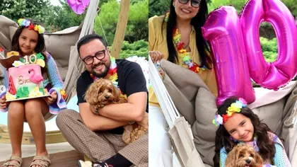 Eva Măruță a împlinit 10 ani. Surpriza uriaşă pregătită de Andra şi Cătălin de ziua fiicei lor. Foto