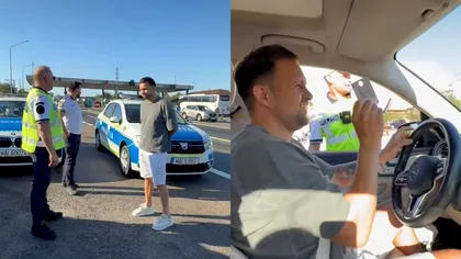 Magicianul Robert Tudor a rămas fără permis. Vedeta Antena 1 gonea cu 180 km/h, ce le-a pus polițiștilor după ce l-au oprit