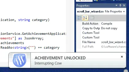 Visual Studio Achievements rasplateste programatorii talentati