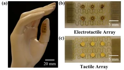 Stimulatori electrici pentru senzatii tactile