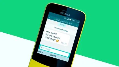 WhatsApp pe un telefon de „bunici”: e de la Nokia, are butoane și e ieftin
