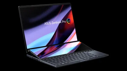 ASUS Zenbook Pro 14 Duo OLED, probabil cea mai futuristă stație de lucru pentru creatorii de conținut