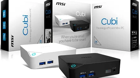 MSI Cubi este un PC ultracompact, dar dotat cu cel mai nou procesor Intel