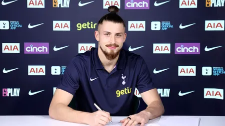 Câți bani a încasat Radu Drăgușin la semnătură, suma este uriașă. Are și bonus la fiecare meci. Datele contractului cu Tottenham