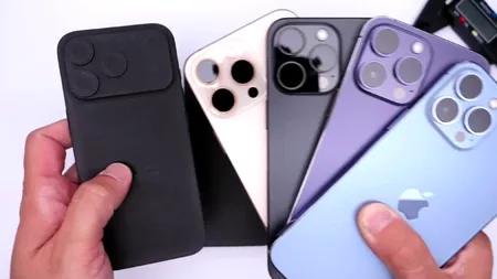 iPhone 17 Air în imagini scăpate pe internet. Un telefon Apple foarte subțire la prima vedere.