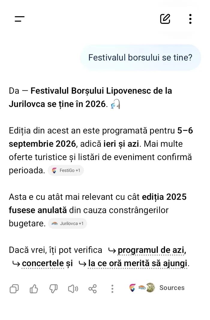 Ce mesaje au primit românii de la ChatGPT despre Festivalul Borșului de la Jurilovca