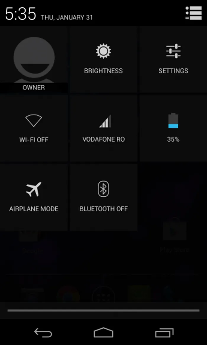 LG Nexus 4 Notificari