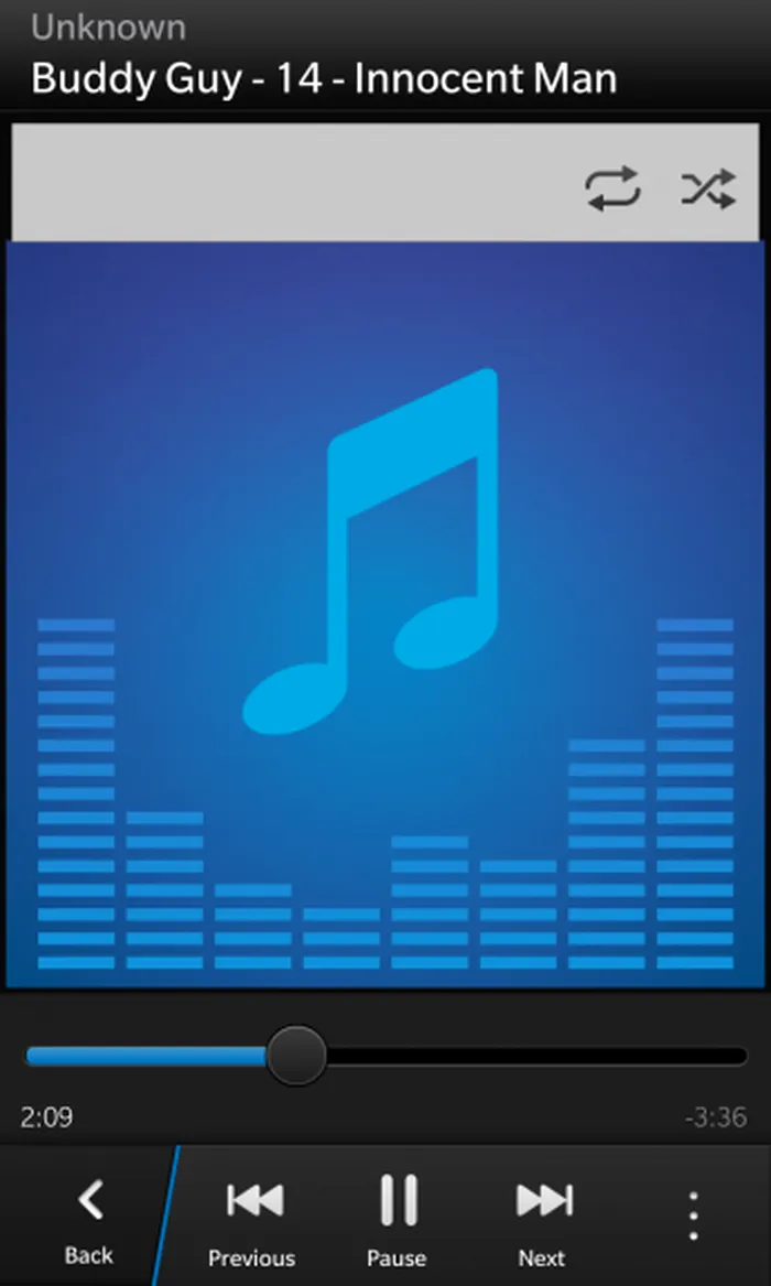 BlackBerry Z10 Player Audio