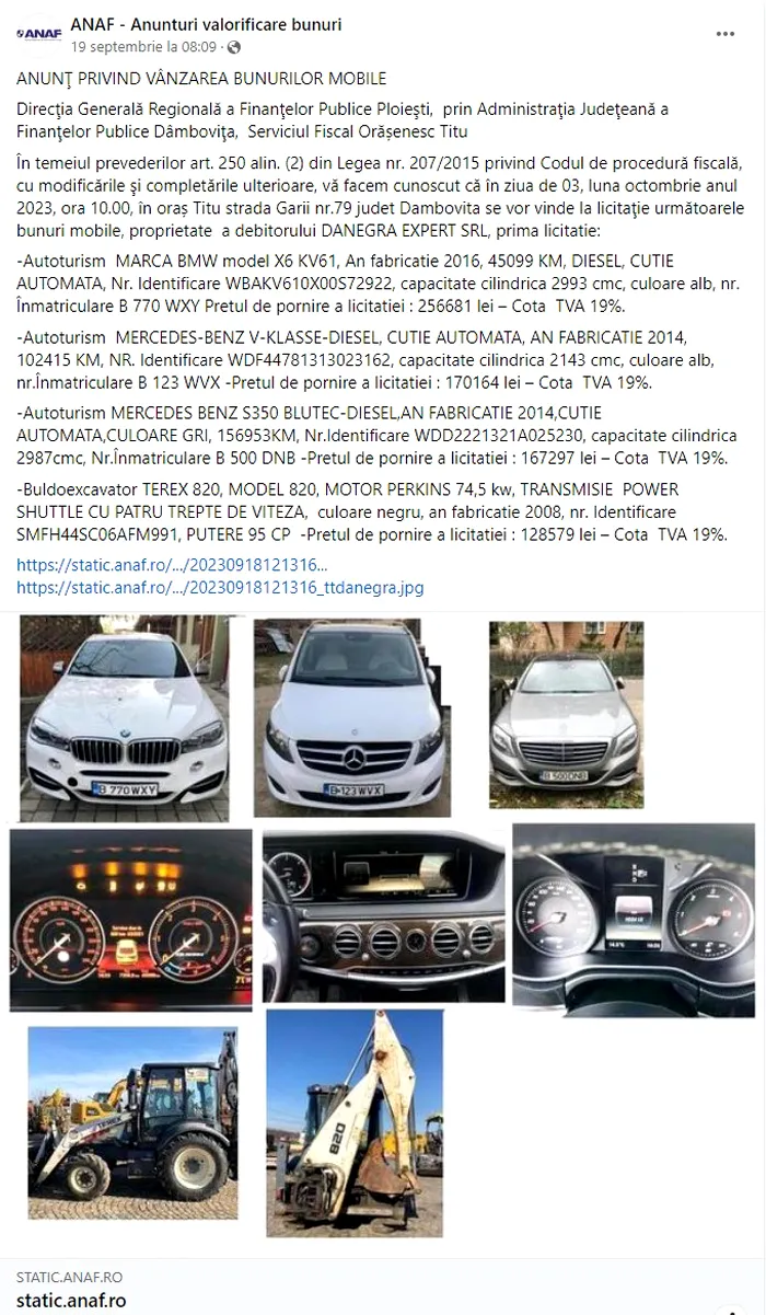 Anunt-ul anaf masini rulate km