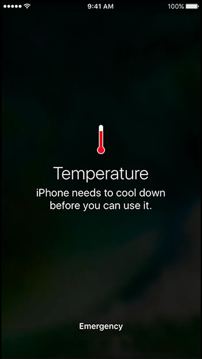 notificare iphone temperatura