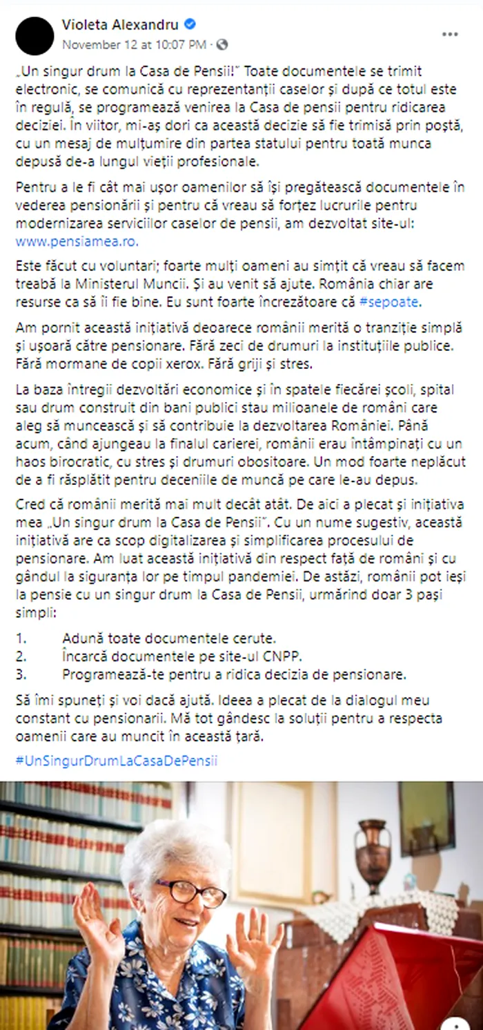 Ministrul Violeta Alexandru