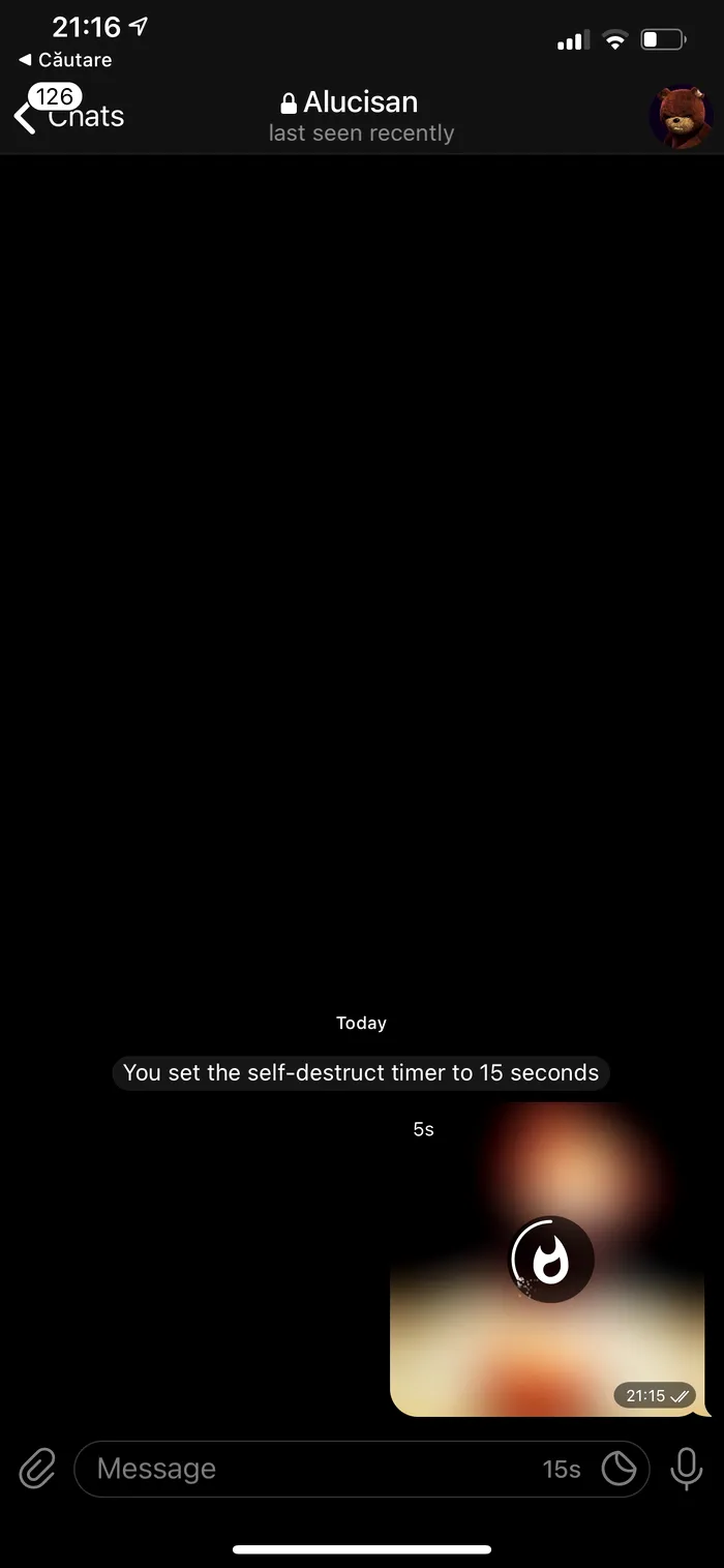 telegram mesaje care dispar