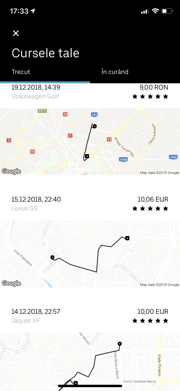 uber curse milano bucuresti