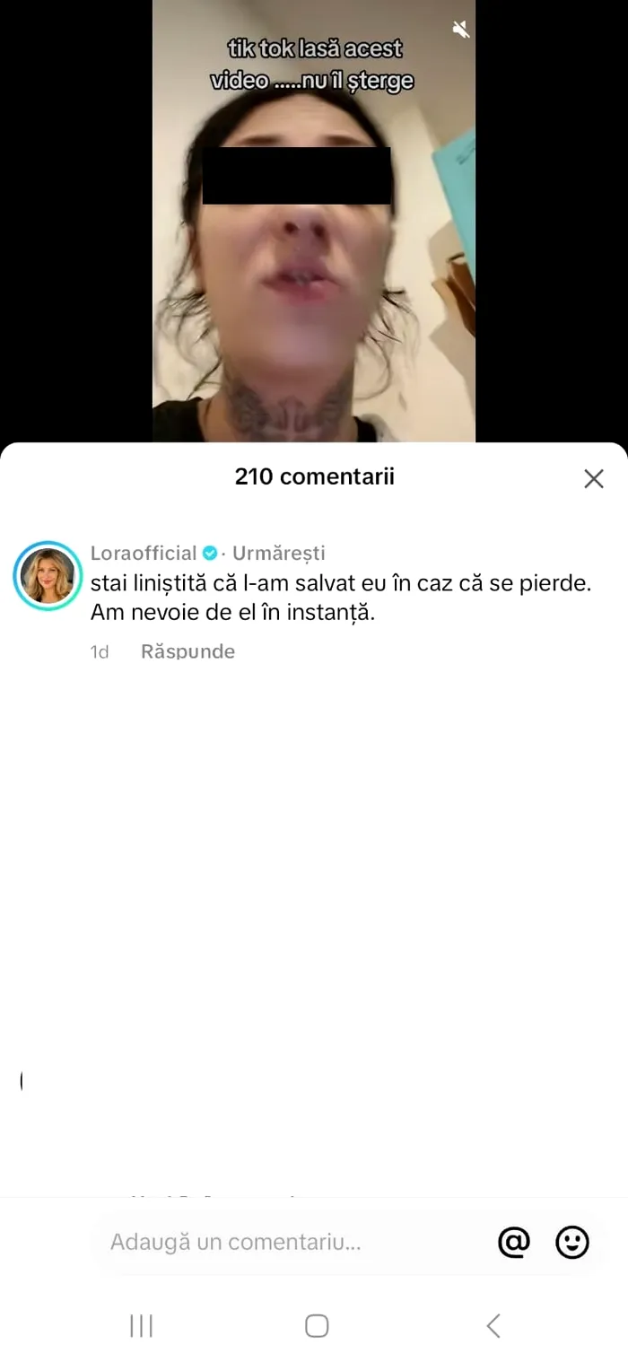Lora, umilita pe Tiktok de o creatoare de continut