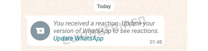 whatsapp reactii