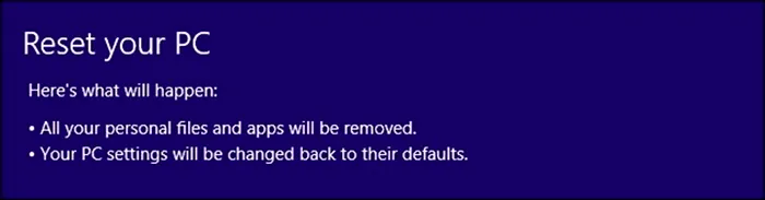 Windows 8 8.1 recovery refresh reset4