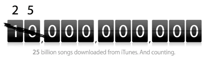 25 miliarde record itunes