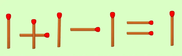 Mută un singur băț de chibrit pentru a afla răspunsul în doar 5 secunde, precum elevii de clasa a II-a