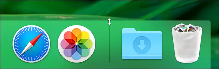 dock redimensionare macos