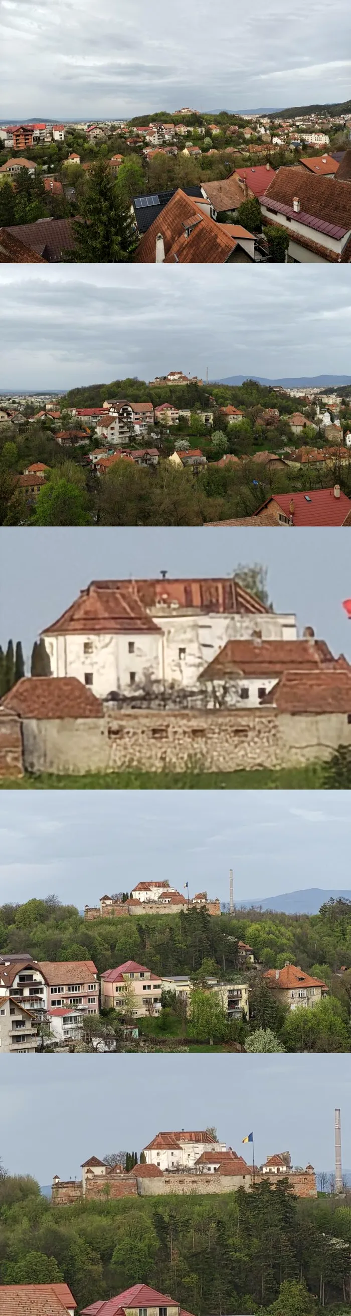 Motorola razr 60 ultra - colaj zoom optic/digital cu cetatea Brașovului / foto: Playtech