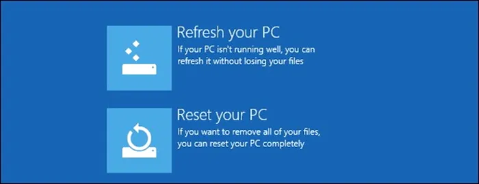 Windows 8 8.1 recovery refresh reset6