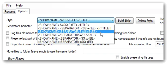 seriale TV, redenumire seriale TV, metadate seriale TV, redenumire fisiere multimedia, aplicatii Media Center, Media Center, conventie denumire fisiere, denumire fisiere pentru Media Center, TVRenamer