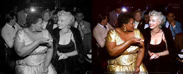 16 - Ella Fitzgerald & Marilyn Monroe - 1954