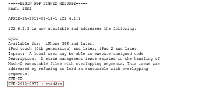 evad3rs apple credit