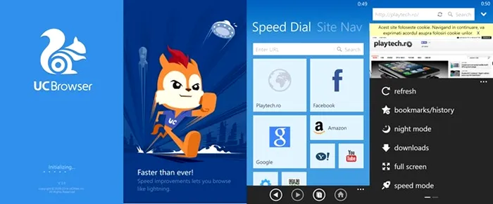 UC Browser Windows Phone 8 app