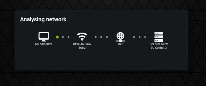 GeForce Now testare conexiune