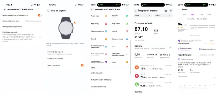 HUAWEI WATCH FIT 5 Pro are nevoie de aplicația HUAWEI Health pe iPhone și Android
