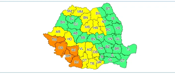 Vine urgia in Romania! Zonele in care canicula dispare, a fost emis cod portocaliu de vreme rea