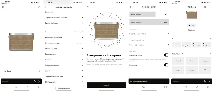 Aplicatia de mobil Bang & Olufsen 