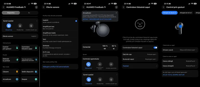 Aplicația HUAWEI AI Life este esențială ca să profiți la maxim de FreeBuds 7i
