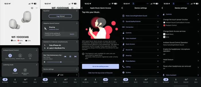 Aplicația Sony Sound Connect este esențială pentru a profita complet de căști