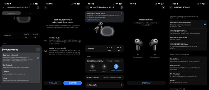 HUAWEI FreeBuds Pro 5 funcționează perfect cu aplicația HUAWEI AI Life
