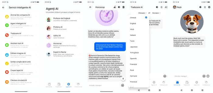 Câteva dintre funcțiile AI disponibile pe nubia Air Pro