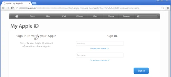 Apple ID Phishing