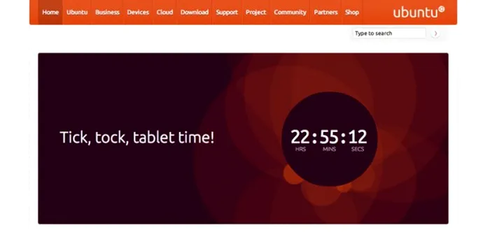 ubuntu tableta cronometru