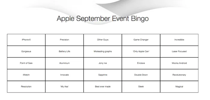 apple bingo