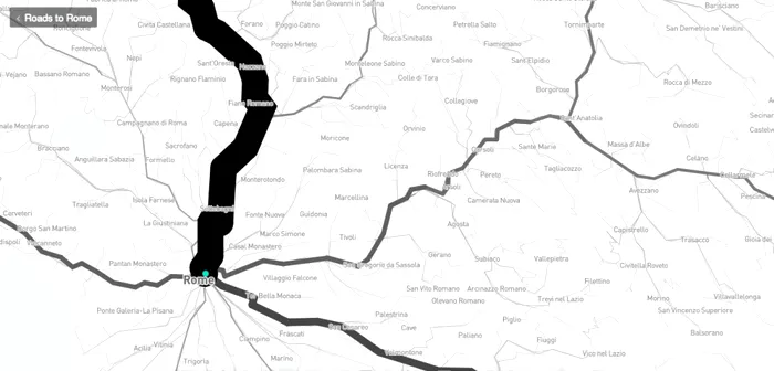 harta drumuri roma europa