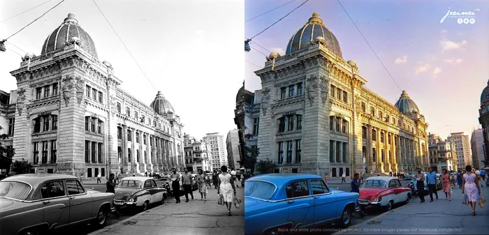 Muzeul Național de Istorie - București - 1965 - colorizare de Jecinci