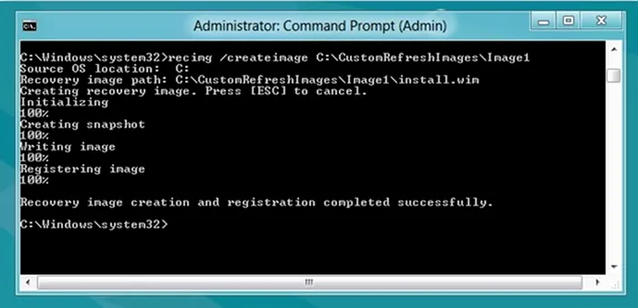 Recimg imagine restore Windows