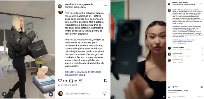 Nadd Hu a evitat atât evidențierea cu ”parteneriat plătit”, cât și #ad